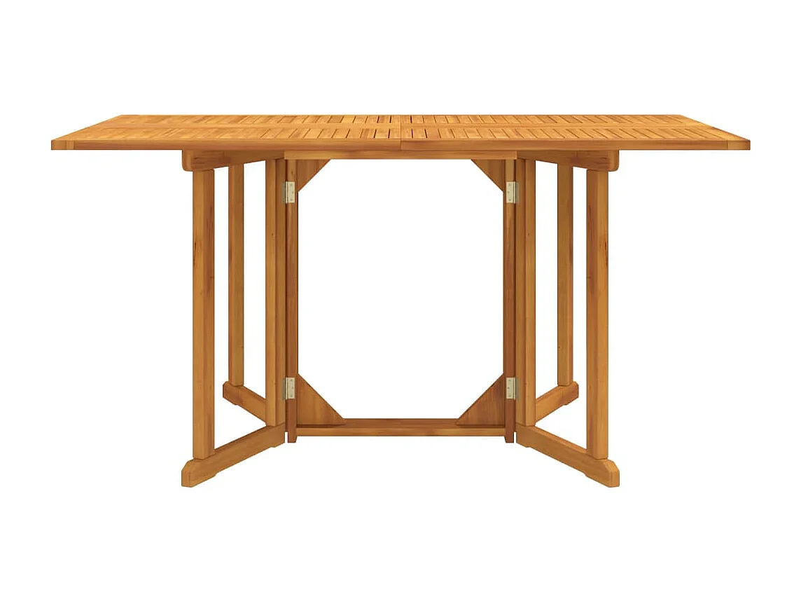 Tavolo Giardino Pieghevole a Farfalla 150x90x75cm Massello Teak