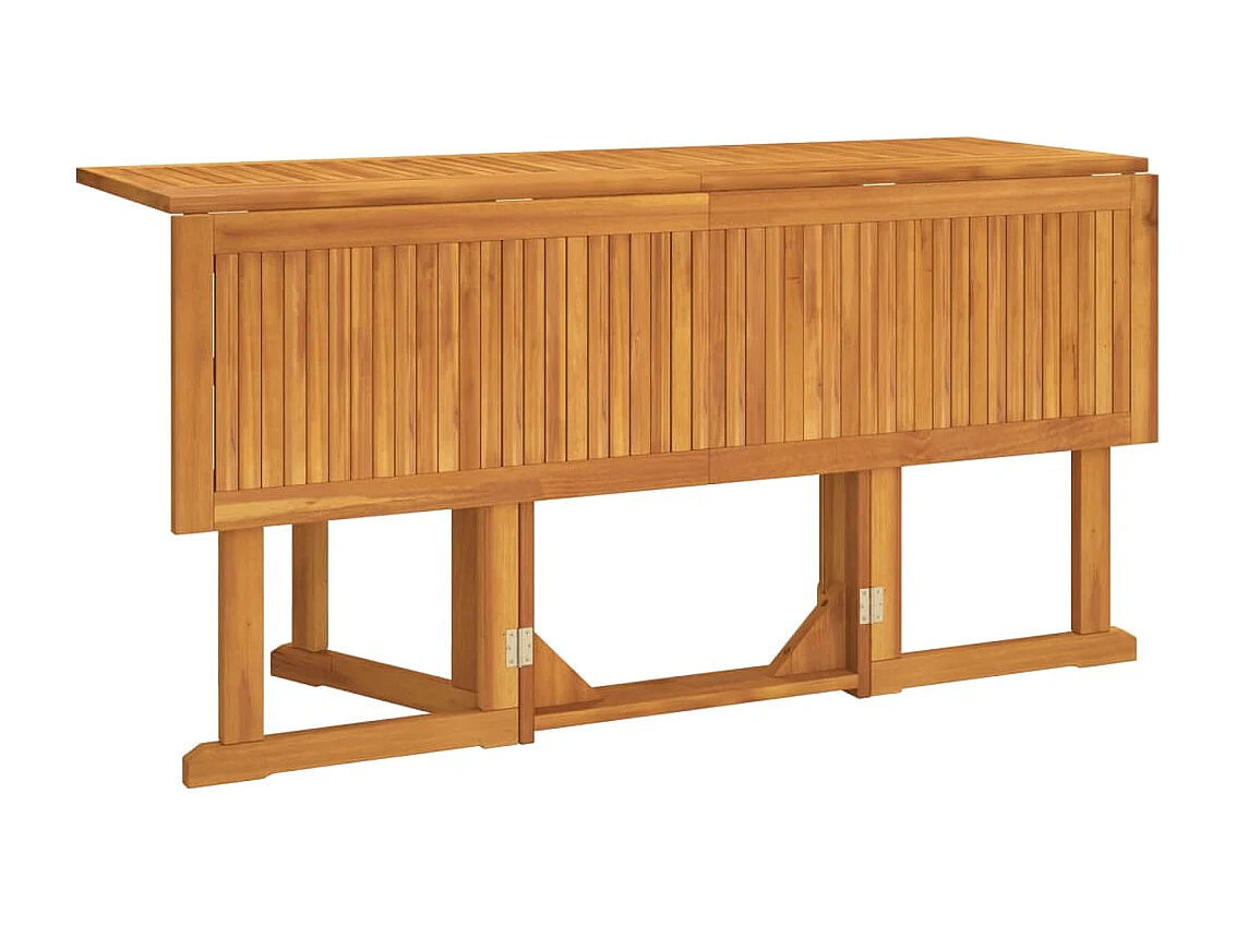 Tavolo Giardino Pieghevole a Farfalla 150x90x75cm Massello Teak