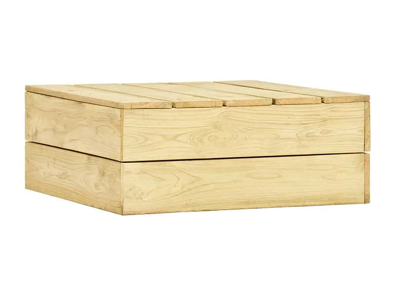 Mesa de jardim 75x75x31 cm madeira de pinho impregnada