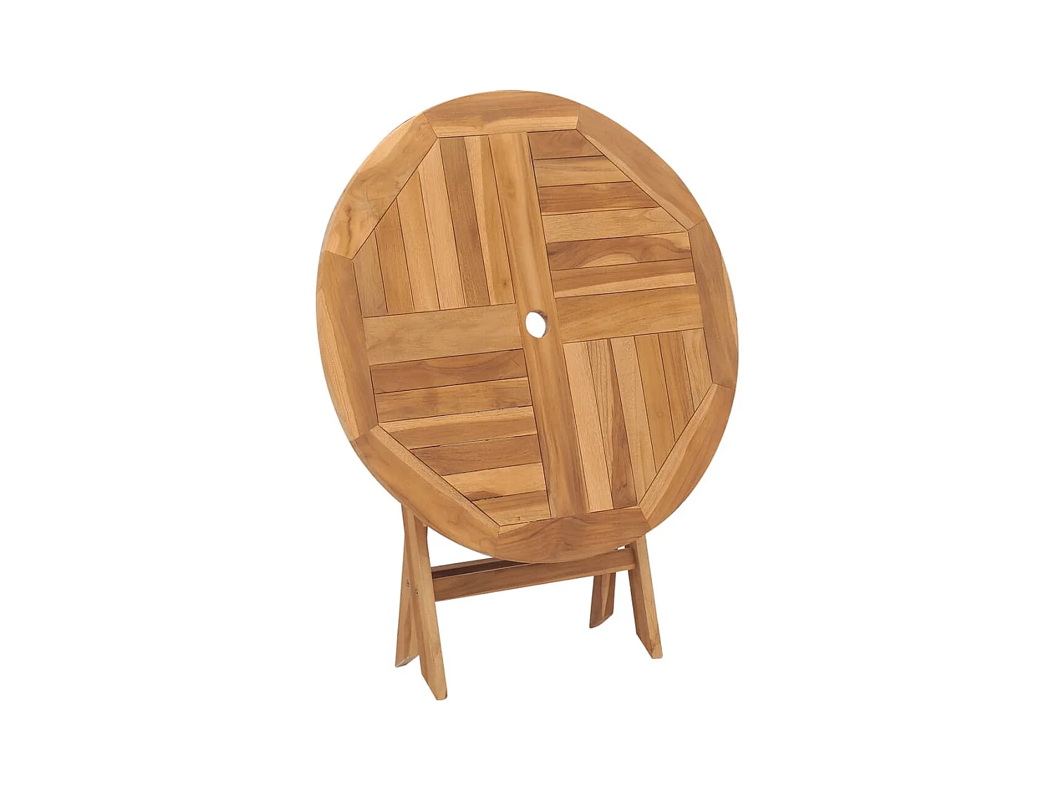 Table pliable de jardin 85x76 cm Bois de teck solide
