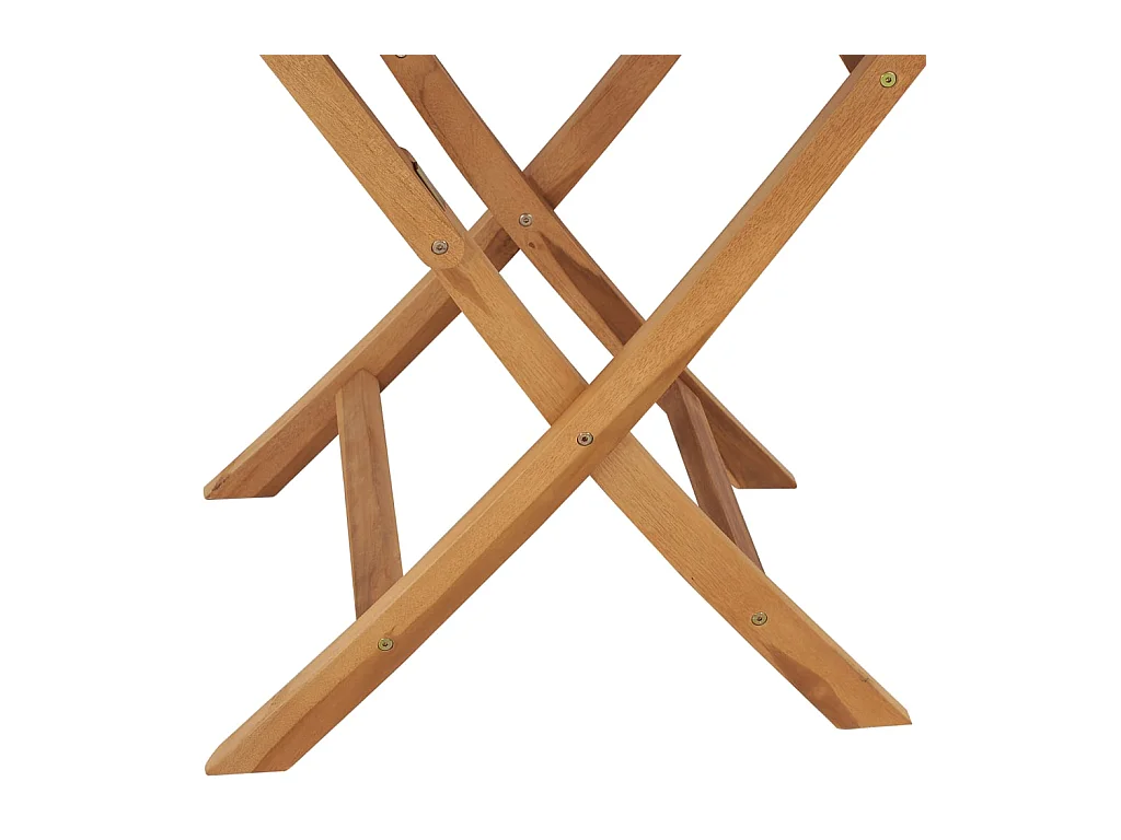 Table pliable de jardin 85x76 cm Bois de teck solide