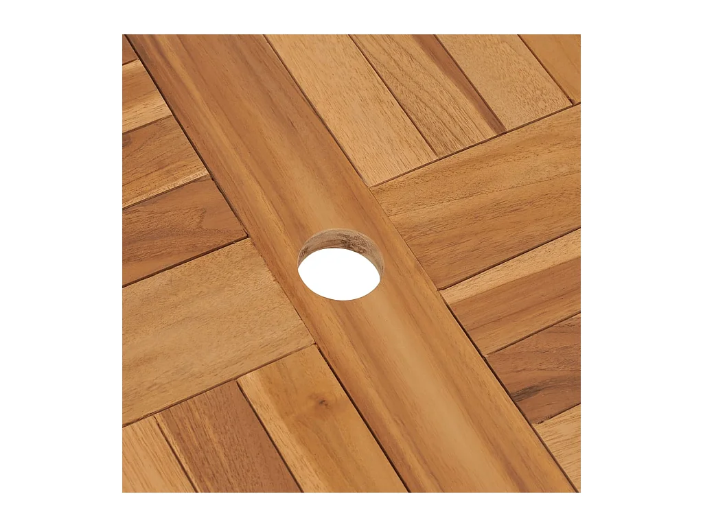 Table pliable de jardin 85x76 cm Bois de teck solide