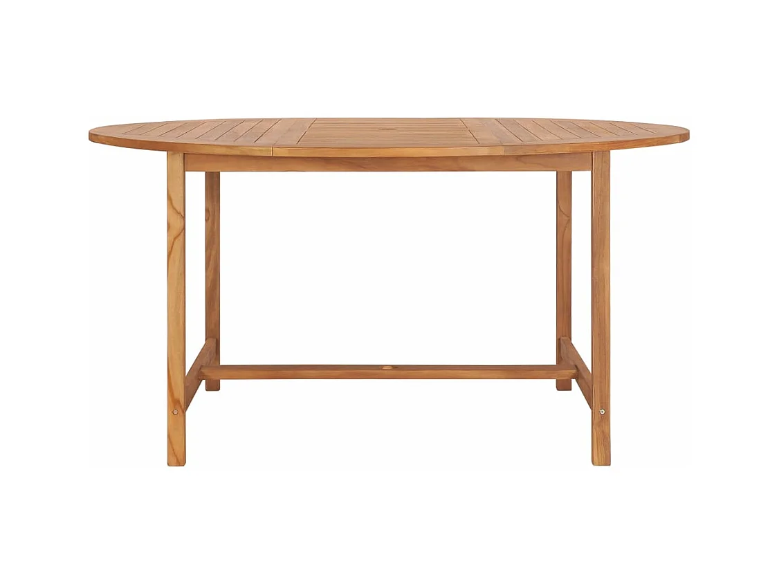 Gartentisch 150x76 cm Massivholz Teak