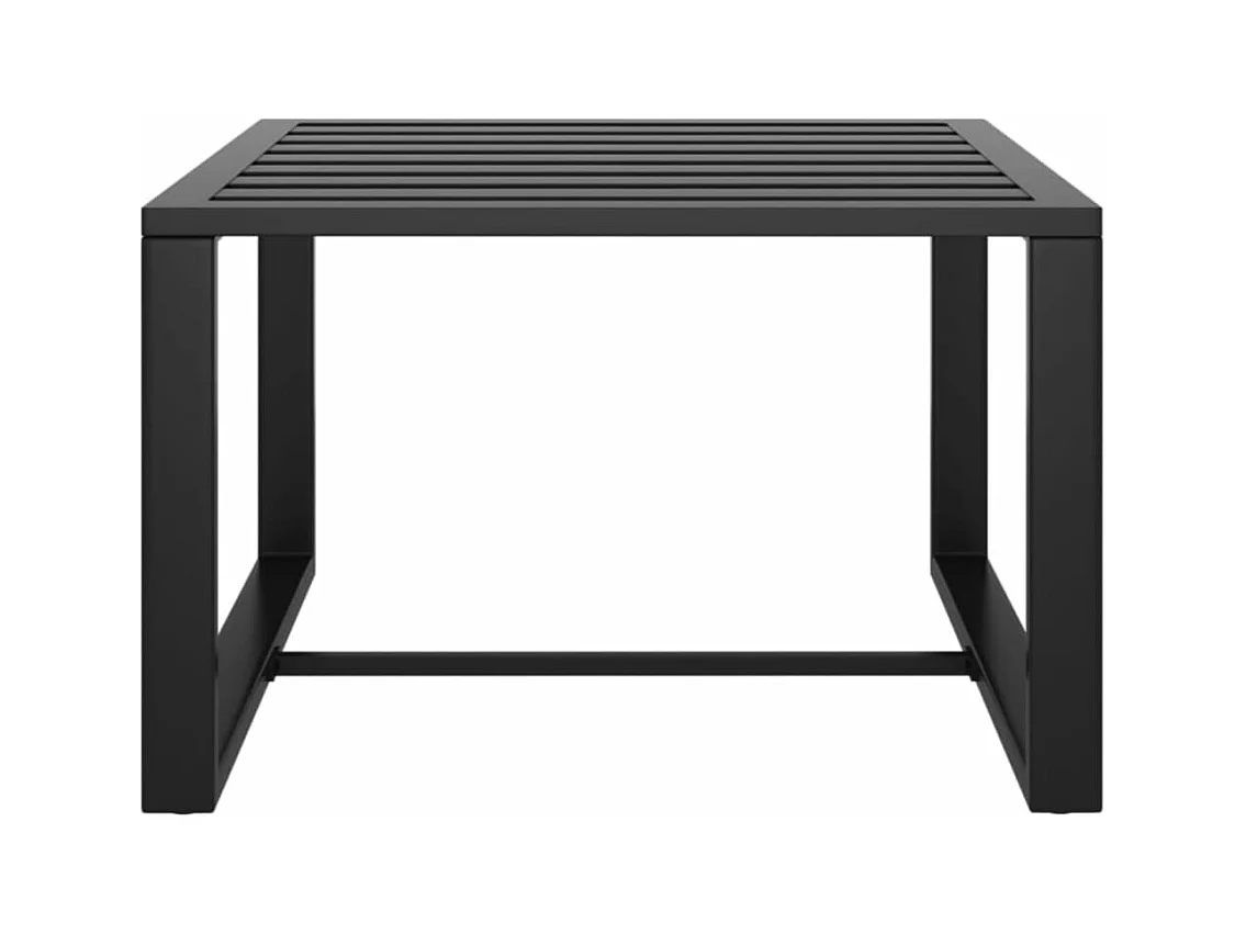 Set Divani da Giardino 7 pz con Cuscini in Alluminio Antracite