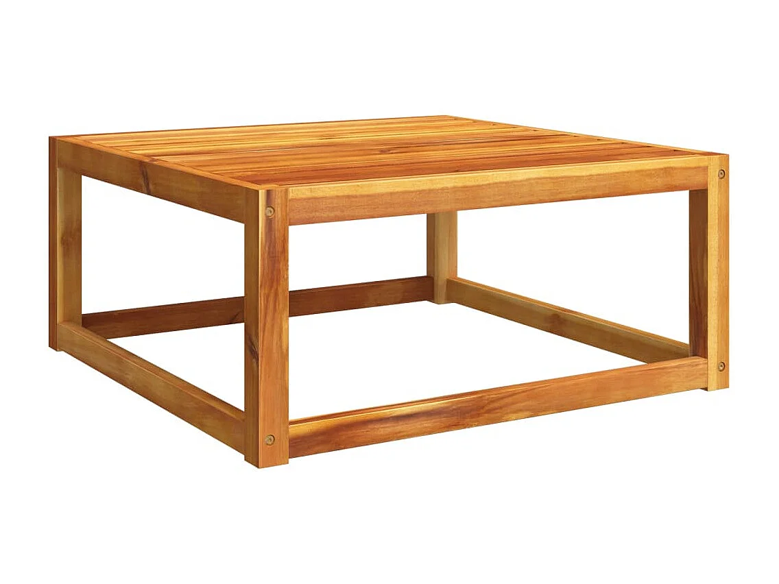 Salon de jardin avec coussins 4 pcs bois d'acacia massif