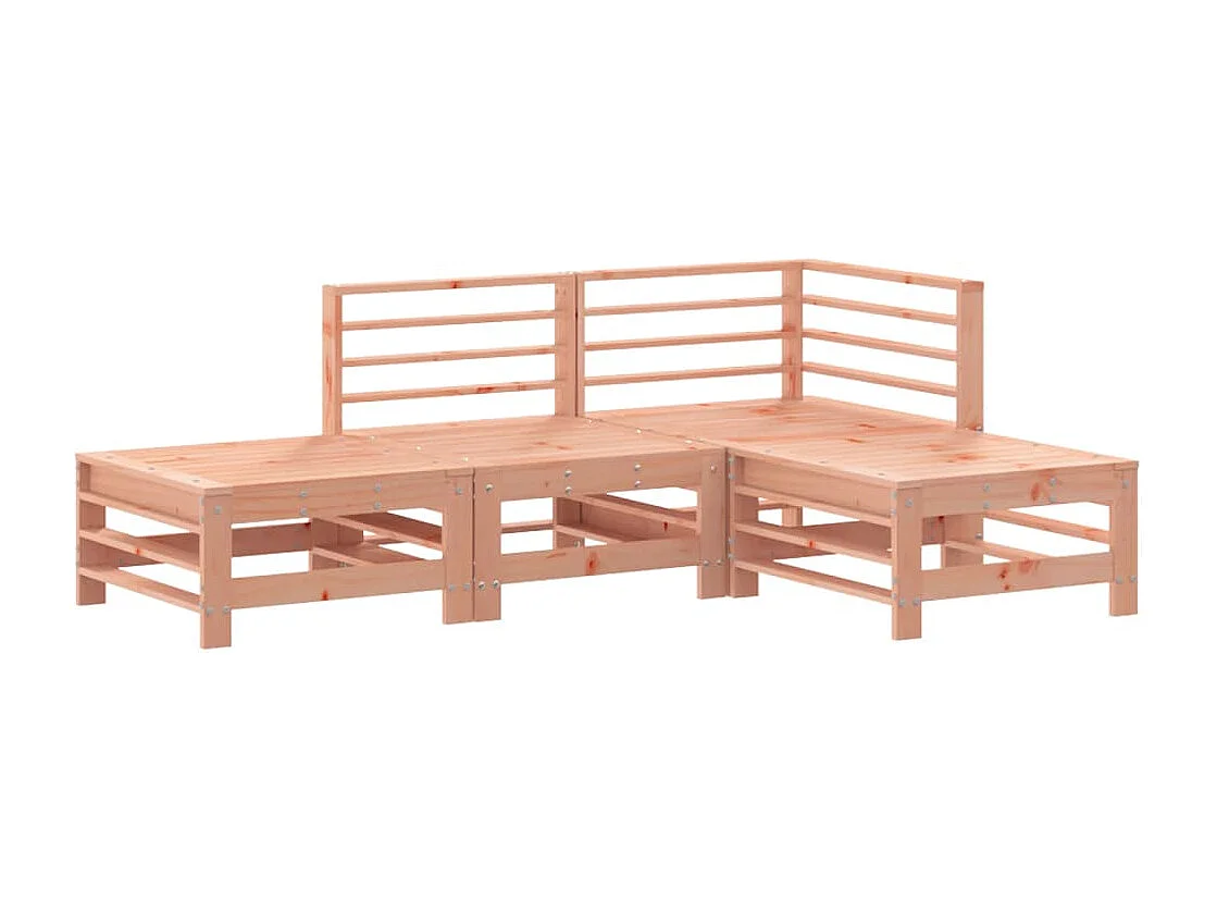 Salon de jardin 4 pcs bois massif douglas
