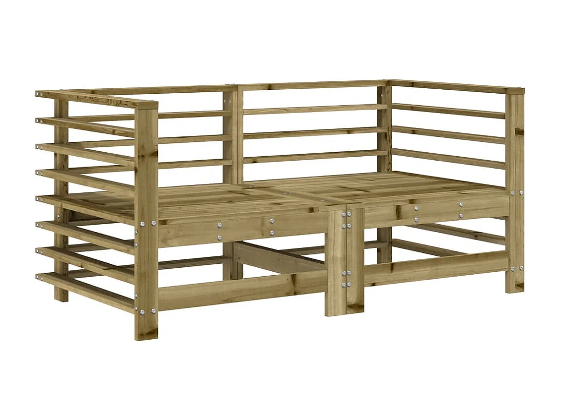 6-delige Loungeset geïmpregneerd grenenhout