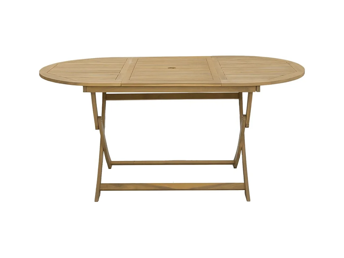Set da Pranzo da Giardino 7 pz in Legno Massello di Acacia