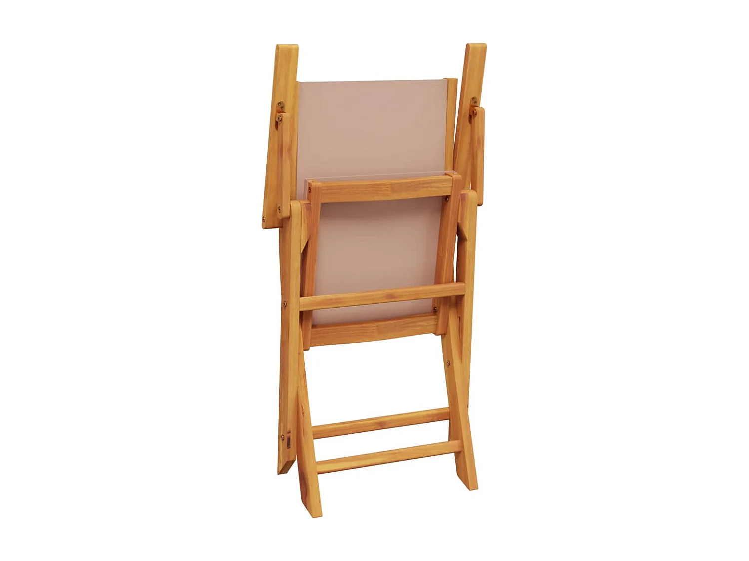 Ensemble à manger de jardin 7 pcs taupe tissu et bois massif