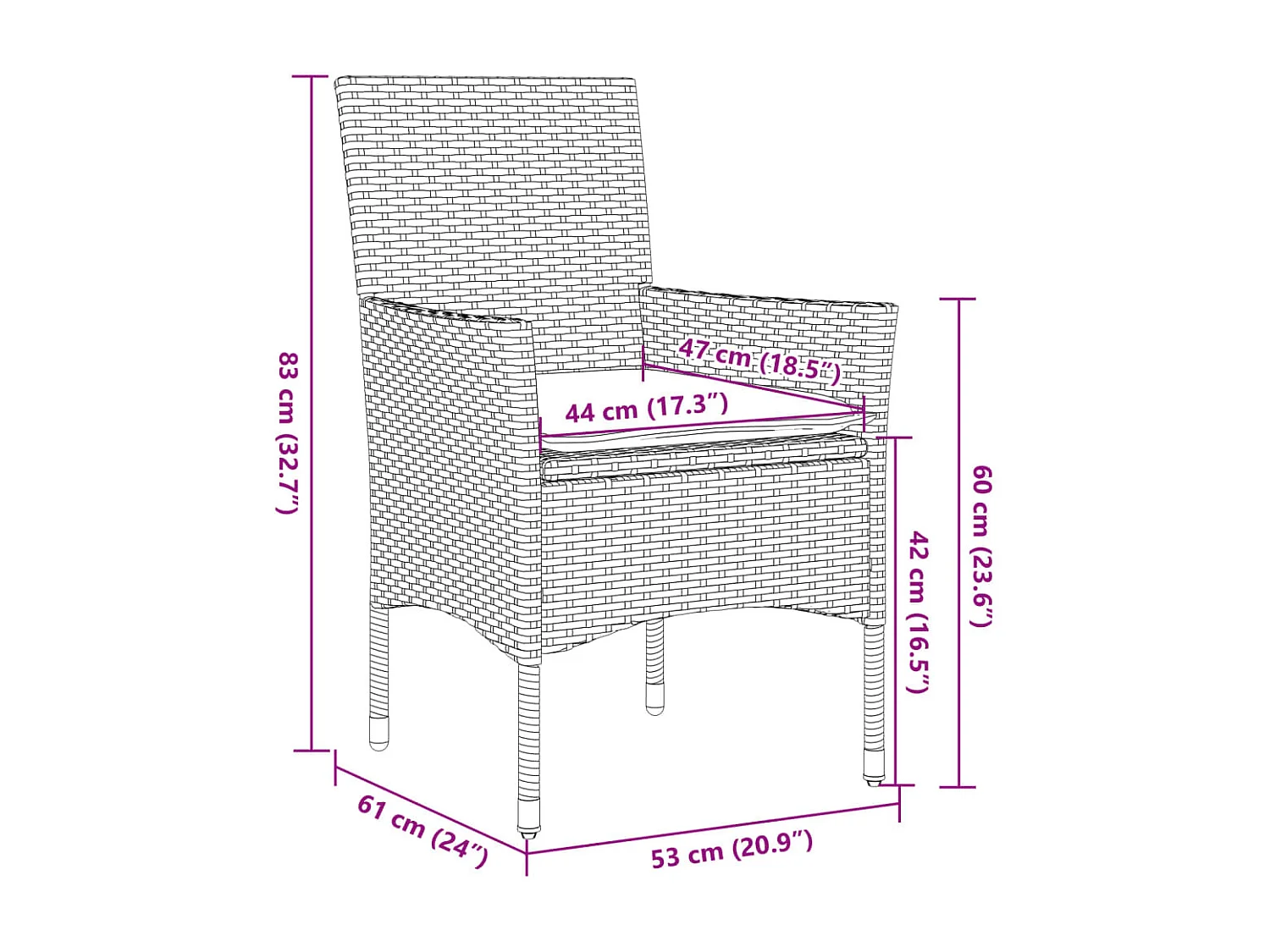 Ensemble à manger de jardin et coussins 3 pcs gris rotin acacia