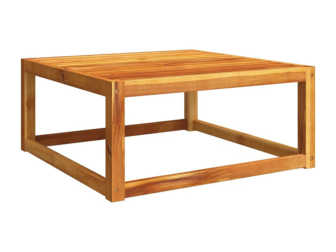 Salon de jardin avec coussins 7 pcs bois massif d'acacia