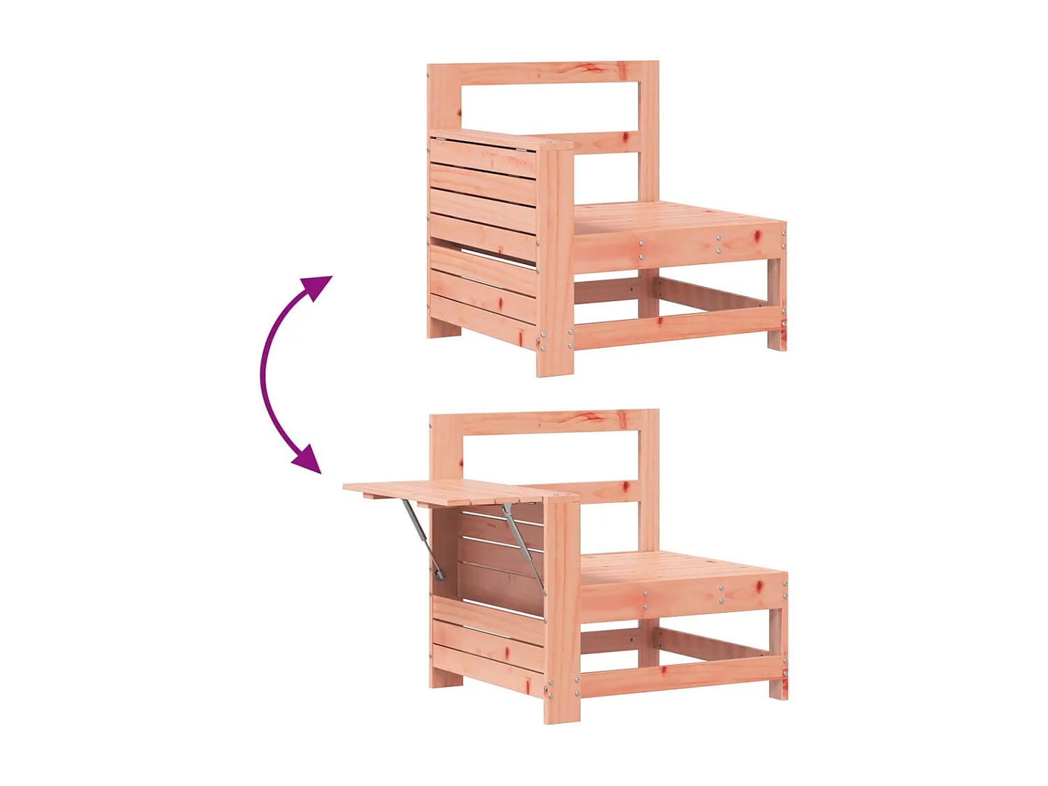 7 pcs conjunto sofás jardim madeira abeto-de-douglas