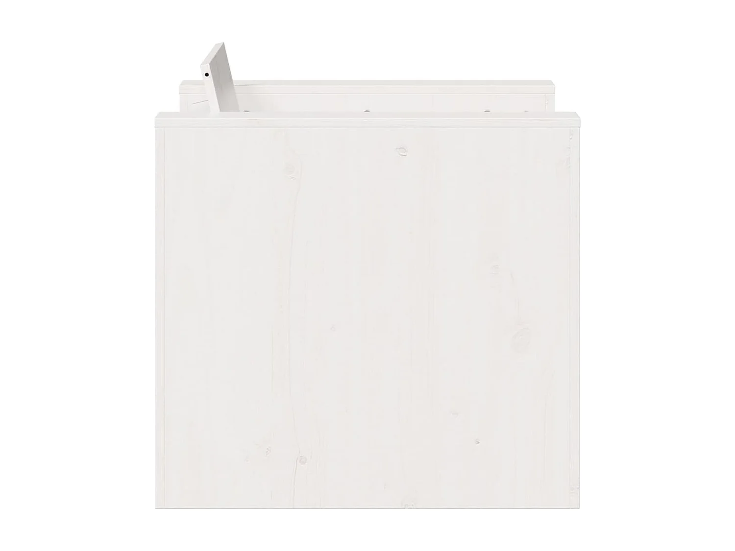 Salon de jardin 2 pcs blanc bois de pin massif