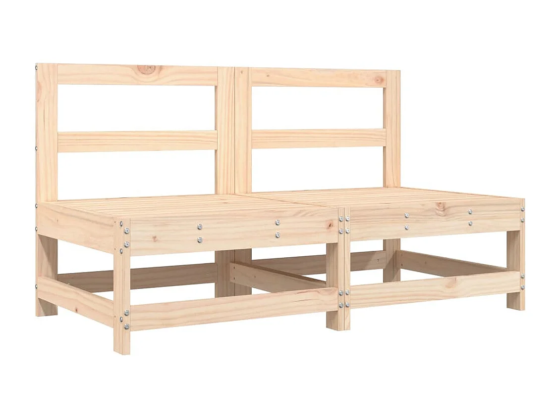Set Salotto da Giardino 6 pz in Legno Massello di Pino