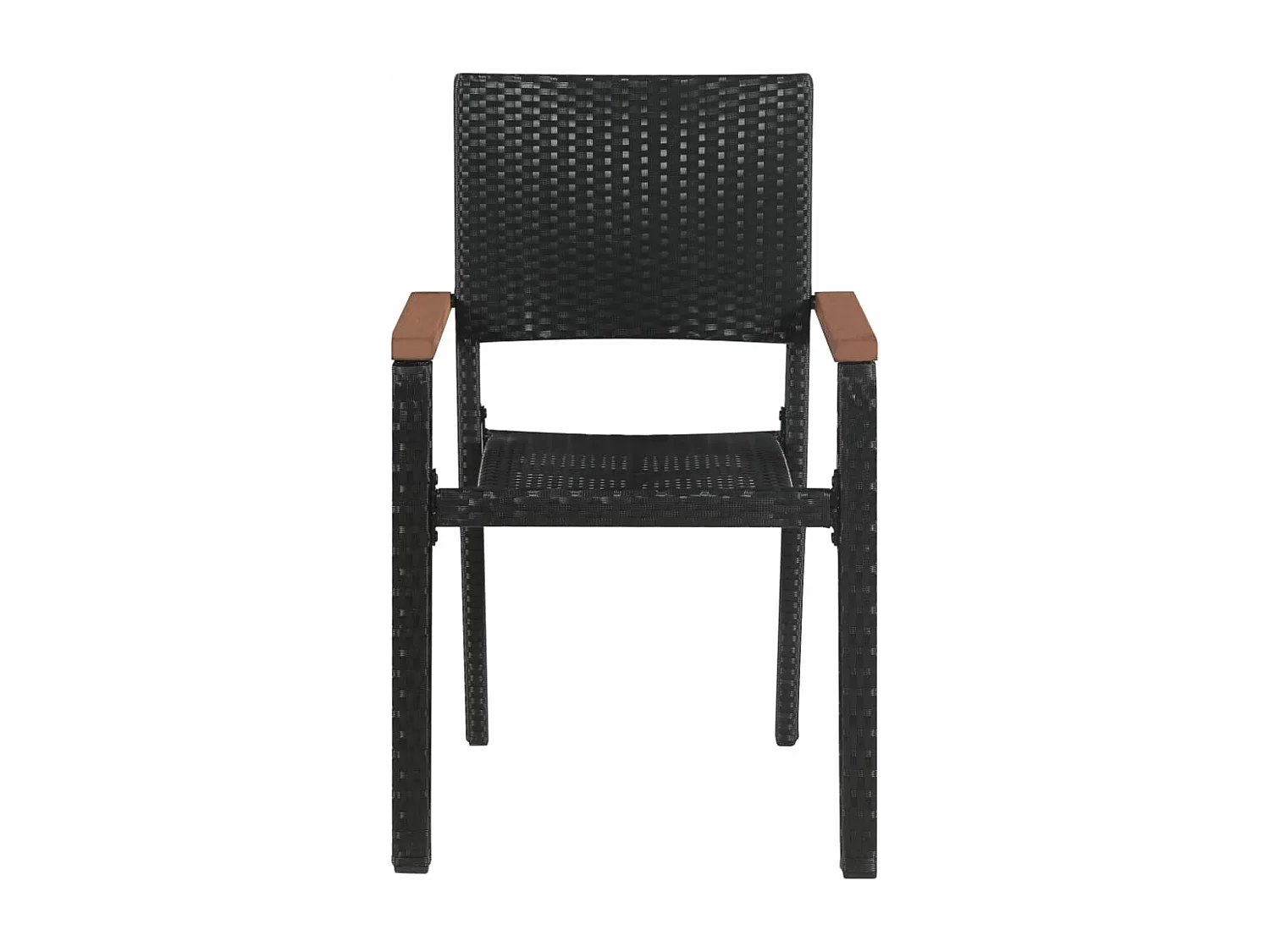 9 pcs conjunto de jantar para jardim preto