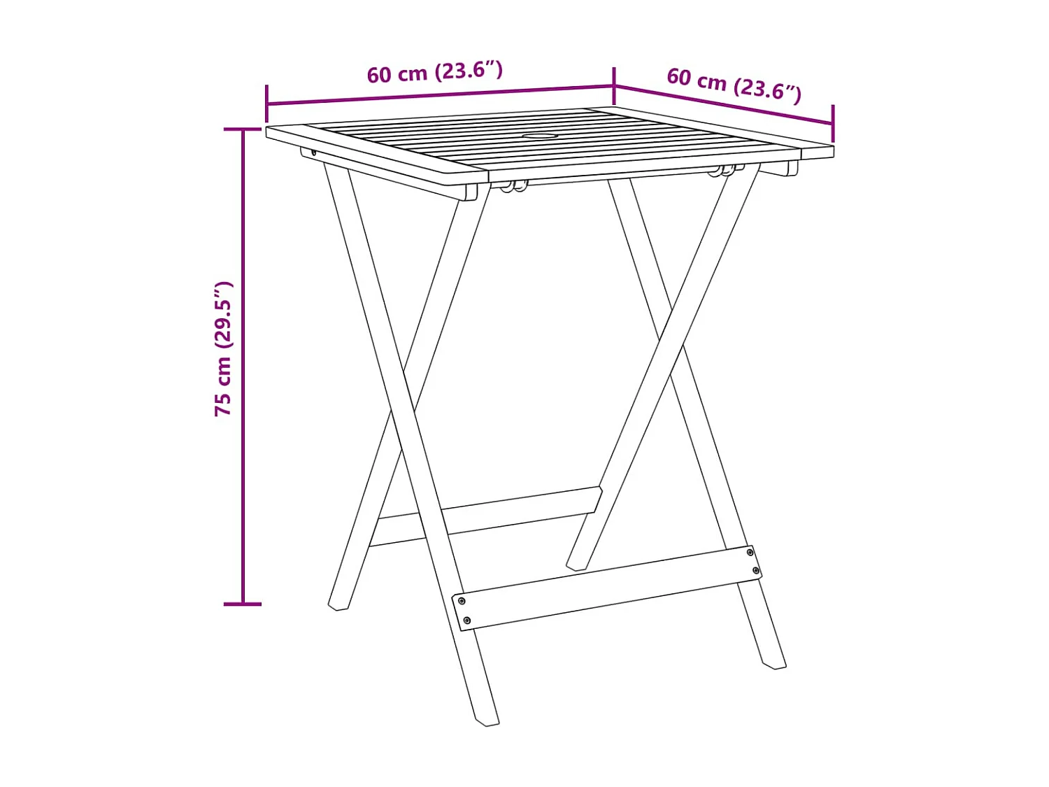 Set da Bistrot 3pz Beige in Polipropilene e Legno Massello