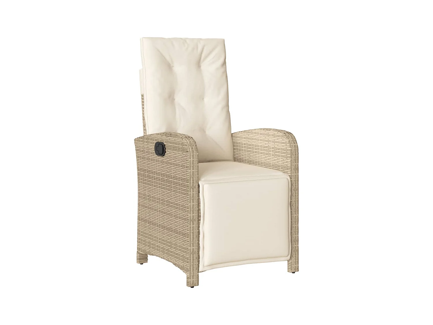 9-tlg. Garten-Essgruppe mit Kissen Beige Poly Rattan