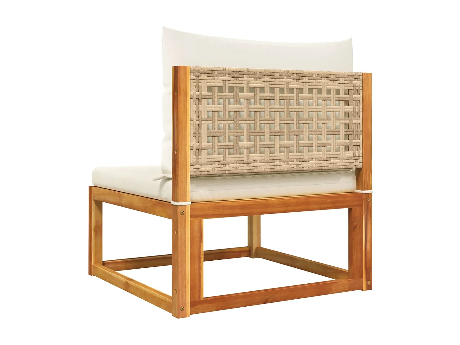 Salon de jardin avec coussins 10 pcs bois d'acacia solide