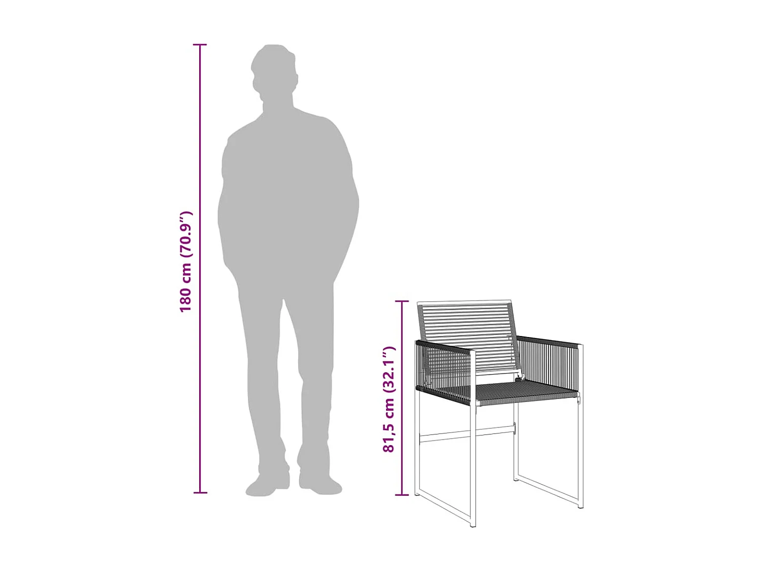 Ensemble à manger de jardin 17 pcs noir résine tressée