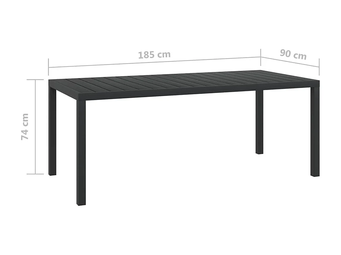 Juego muebles jardín 7 pzas con cojines ratán sintético gris