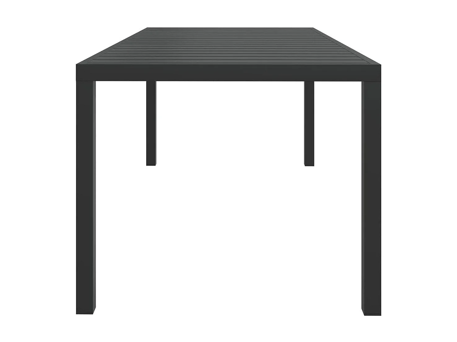 Ensemble à manger de jardin coussins 7pcs Résine tressée Gris