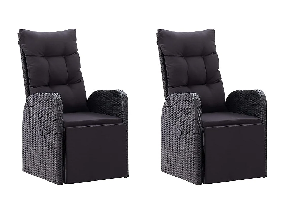 5 pcs conjunto de jantar para jardim preto