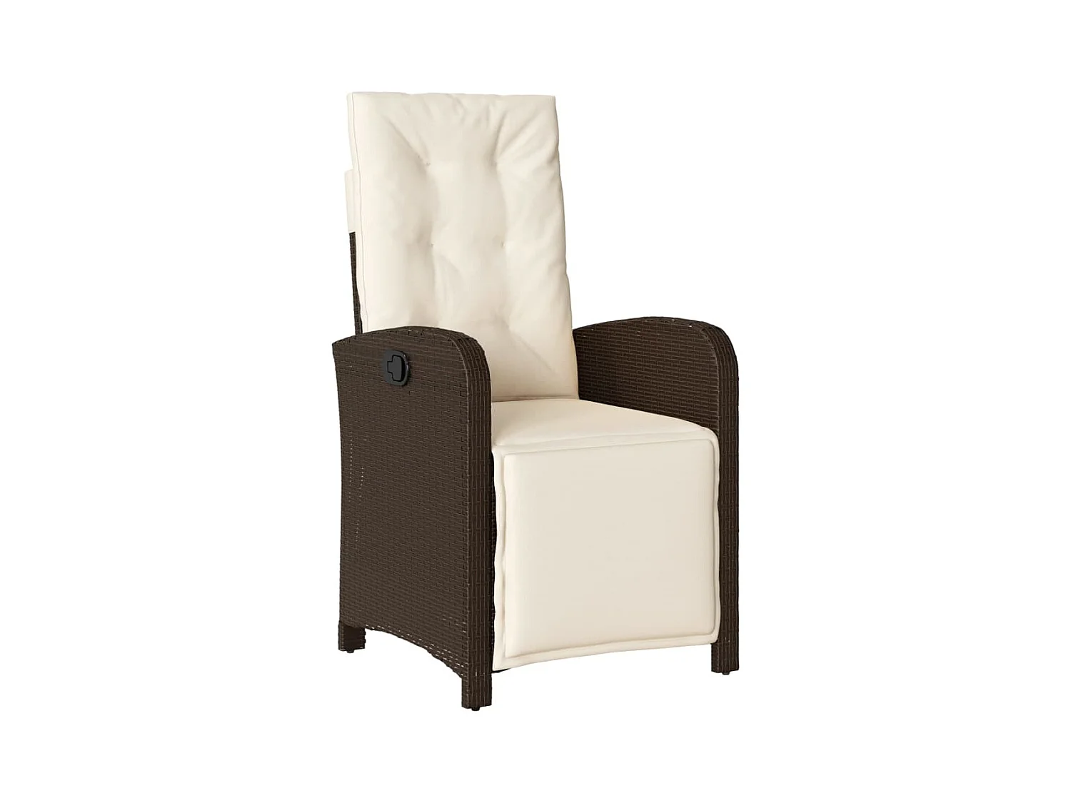 Ensemble à manger de jardin et coussins 7 pcs marron rotin