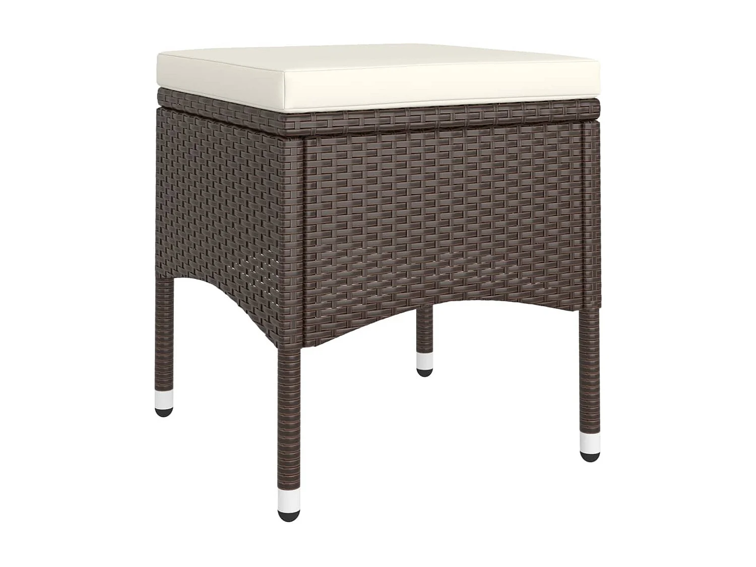 Set da Pranzo da Giardino in Polyrattan 9 pz Marrone