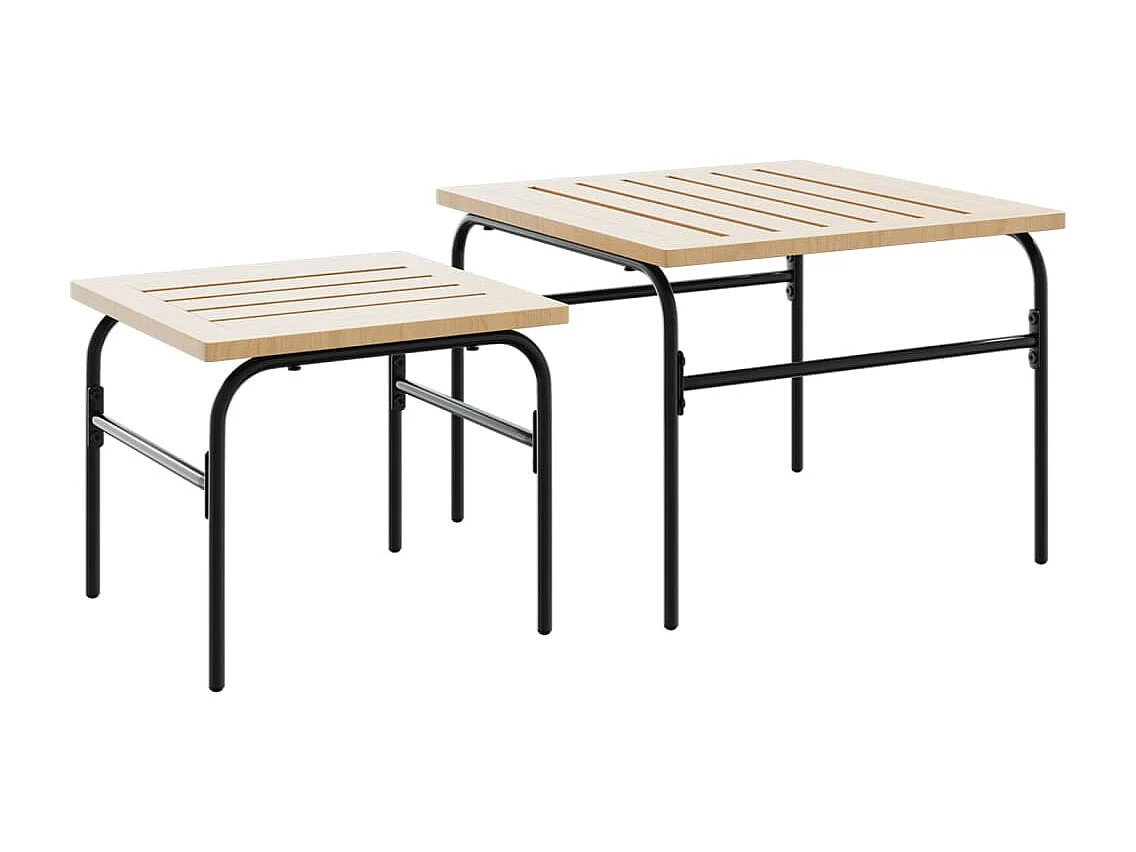 Ensemble de meubles de balcon avec coussins 5 pcs noir acier