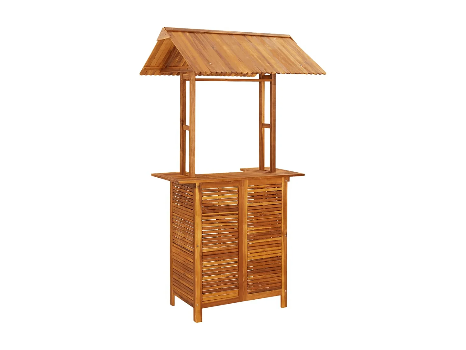 Set da Bar per Giardino 5 pz in Legno Massello di Acacia