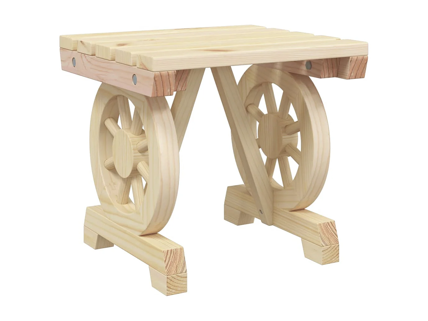 Salon de jardin 3 pcs bois de sapin massif