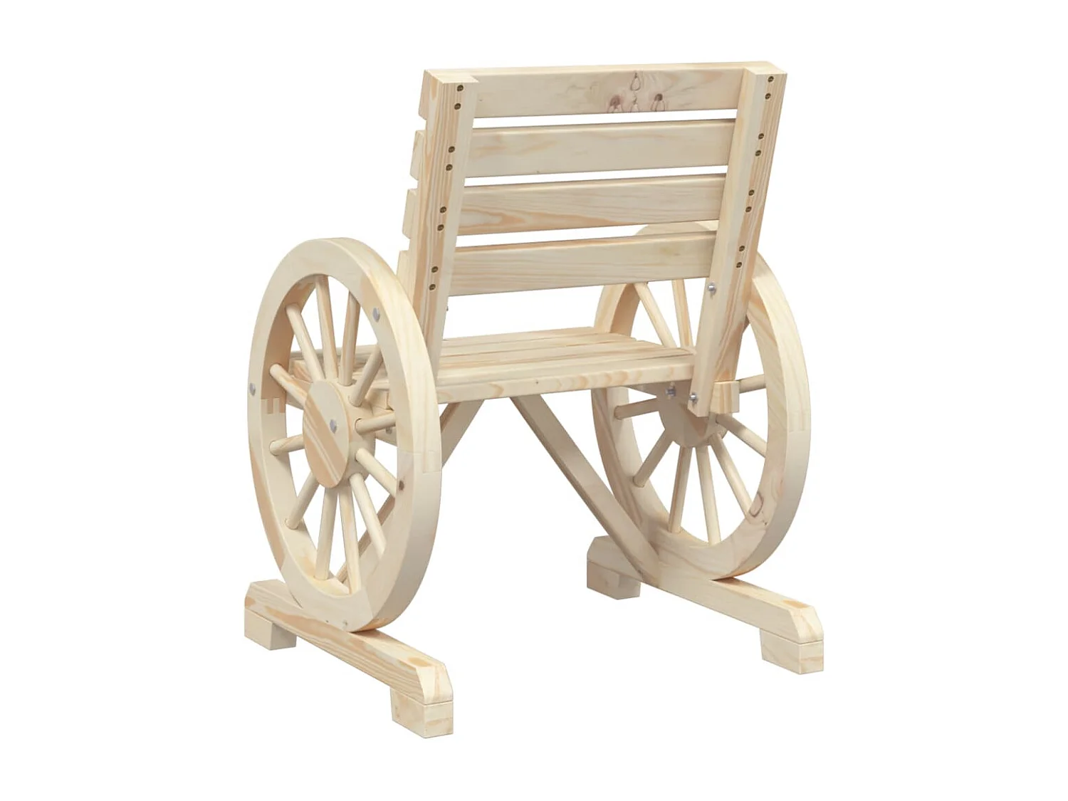 Set Salotto da Giardino 3 pz in Legno Massello di Abete