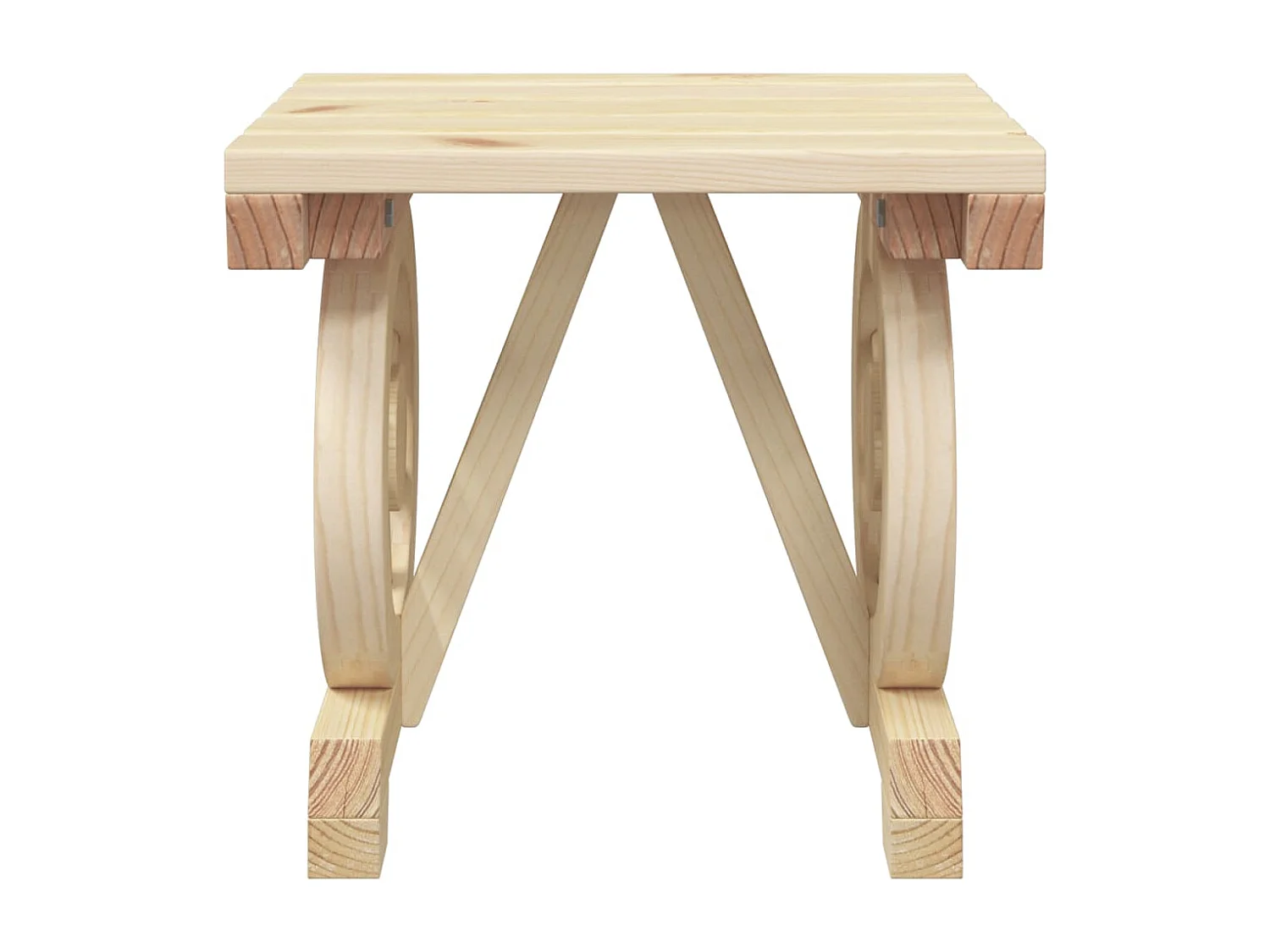 Set Salotto da Giardino 3 pz in Legno Massello di Abete