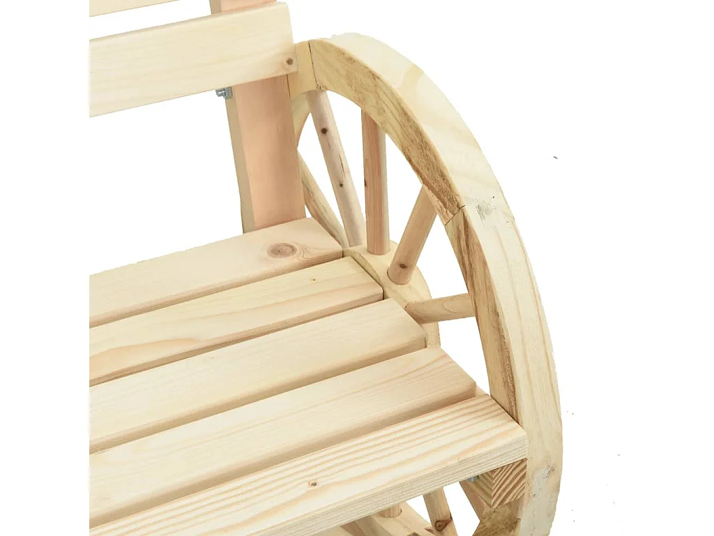 Set Salotto da Giardino 3 pz in Legno Massello di Abete