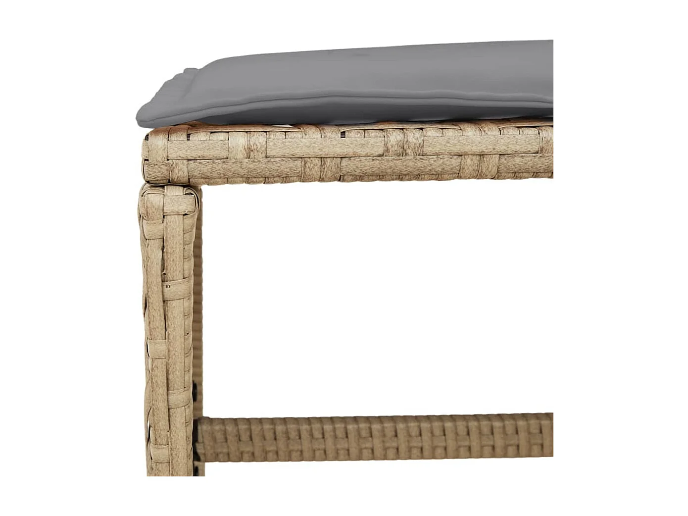 Ensemble à manger de jardin et coussins 15 pcs mélange beige