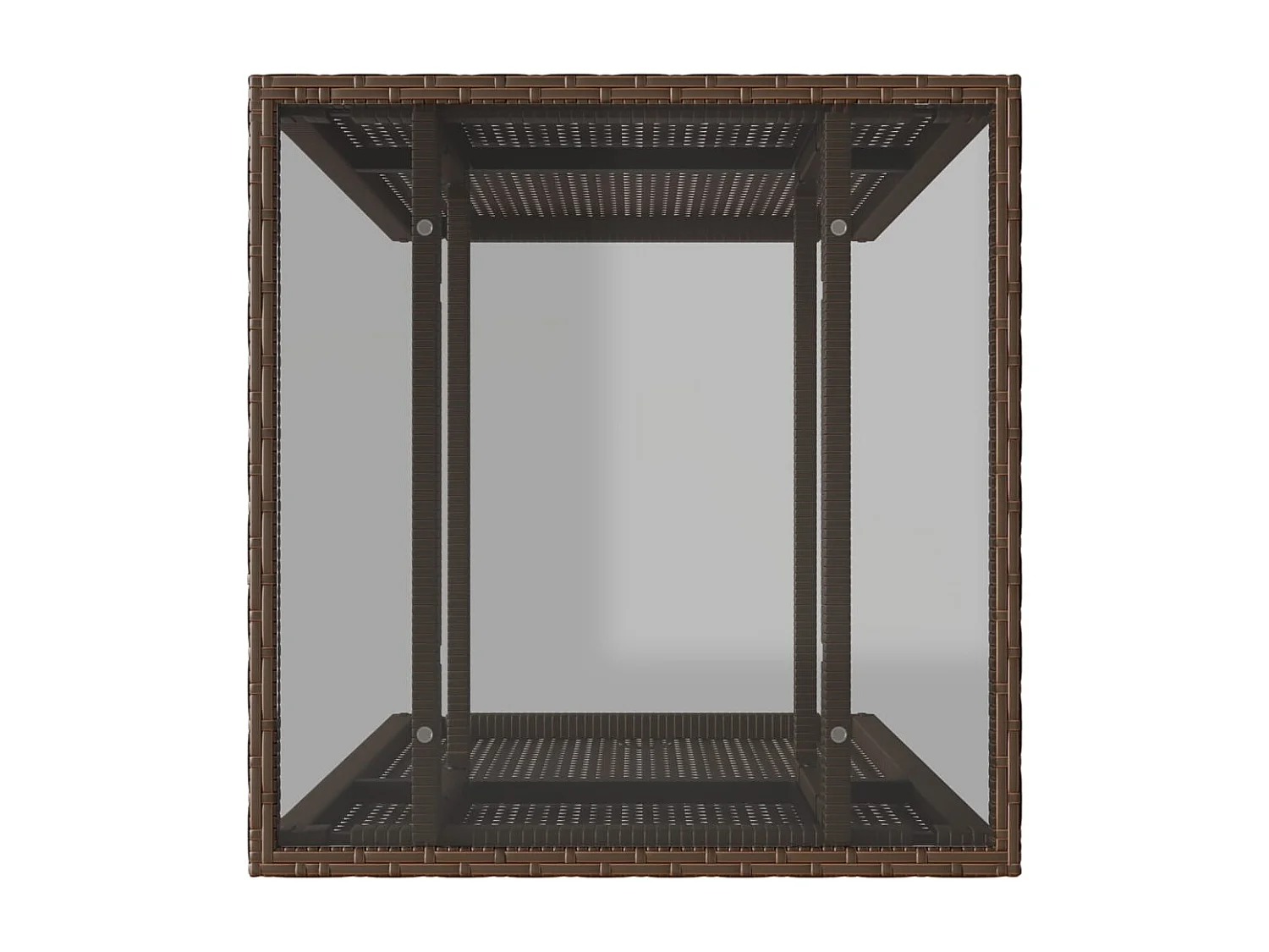 Set Bistrò 3 pz con Cuscini Marrone in Polyrattan