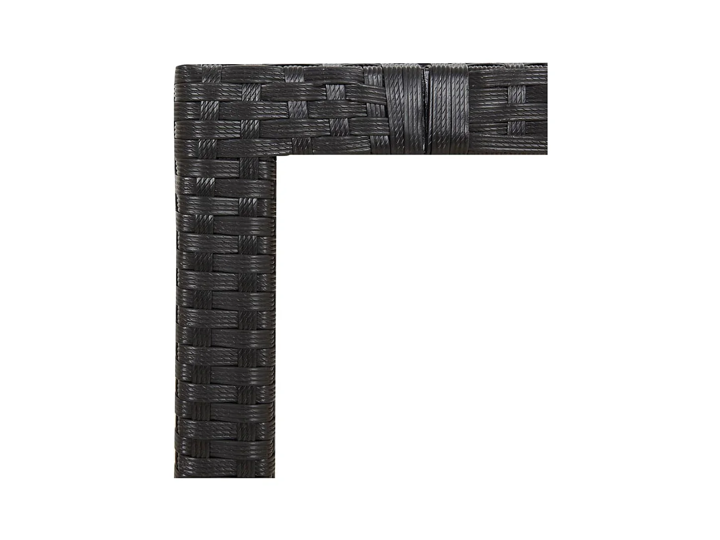 9-tlg. Garten-Essgruppe mit Kissen Schwarz Poly Rattan