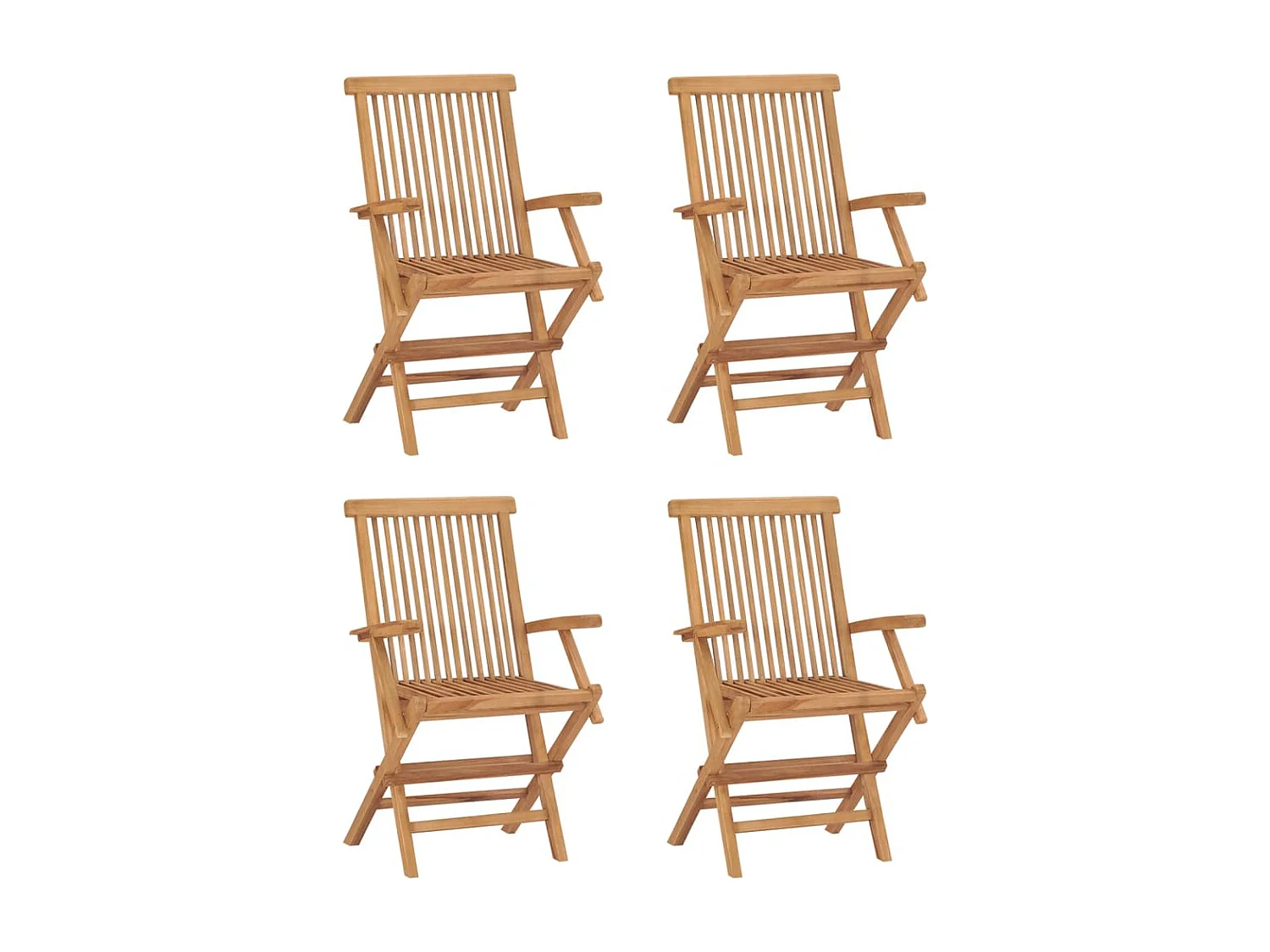 5 pcs conjunto jantar dobrável p/ exterior madeira teca maciça