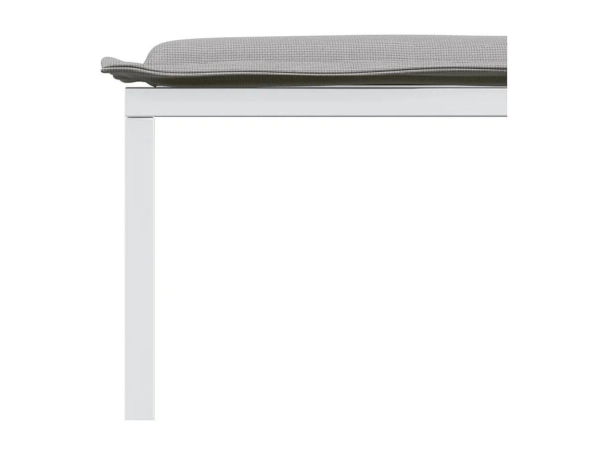 17 pcs conj. de jantar p/ jardim c/ almofadões textilene branco