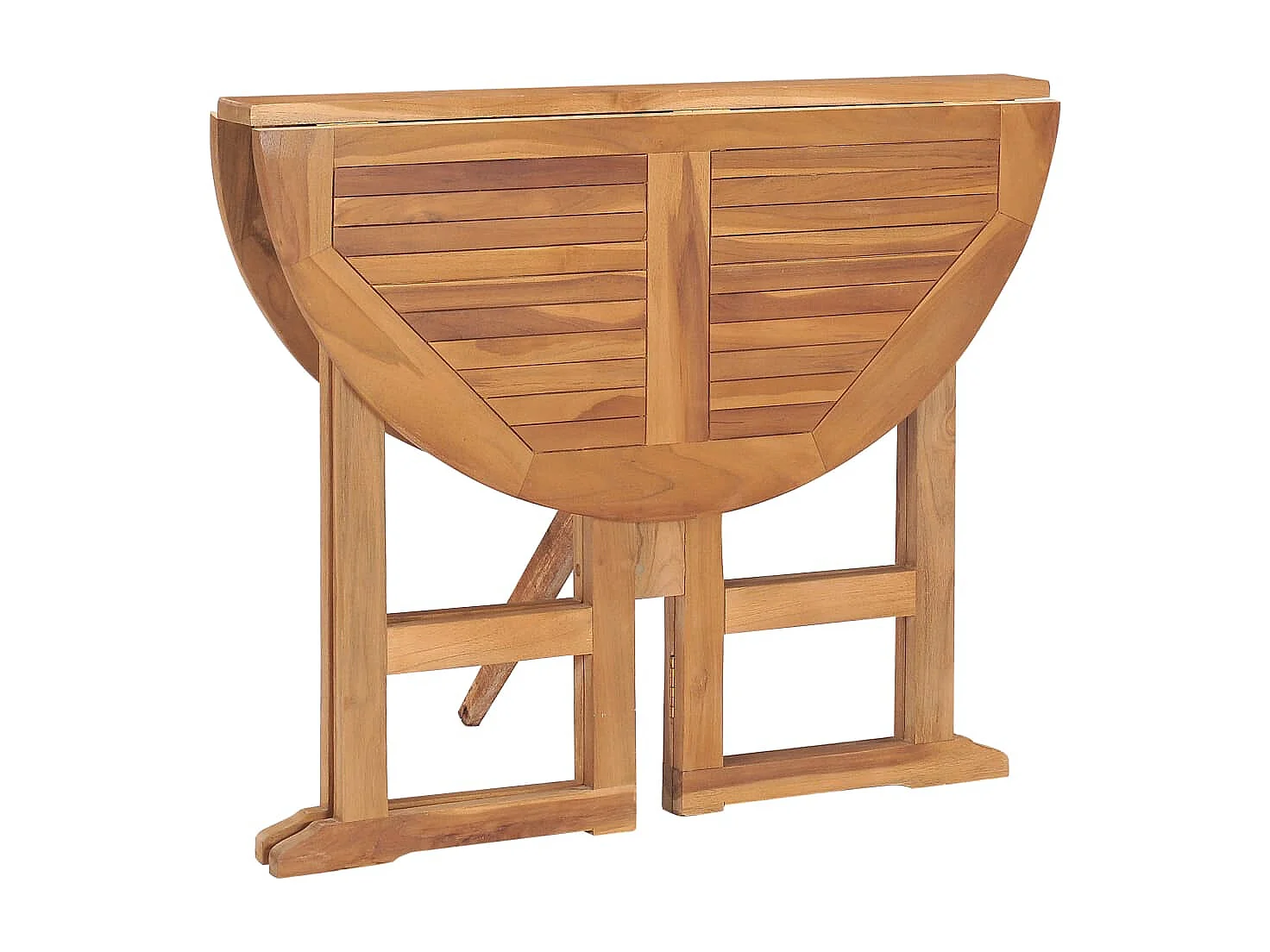 Set de comedor de jardín plegable 5 pzas madera maciza de teca