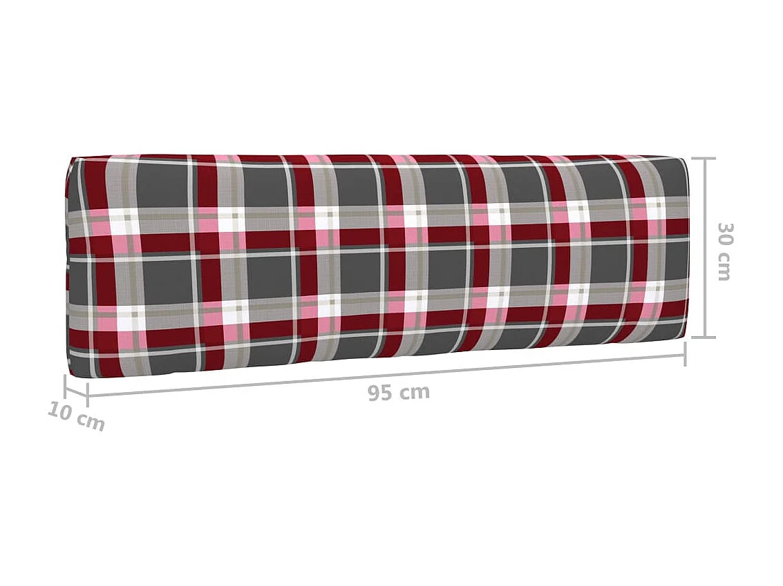 Canapé palette 2 places avec coussins Pin imprégné de blanc