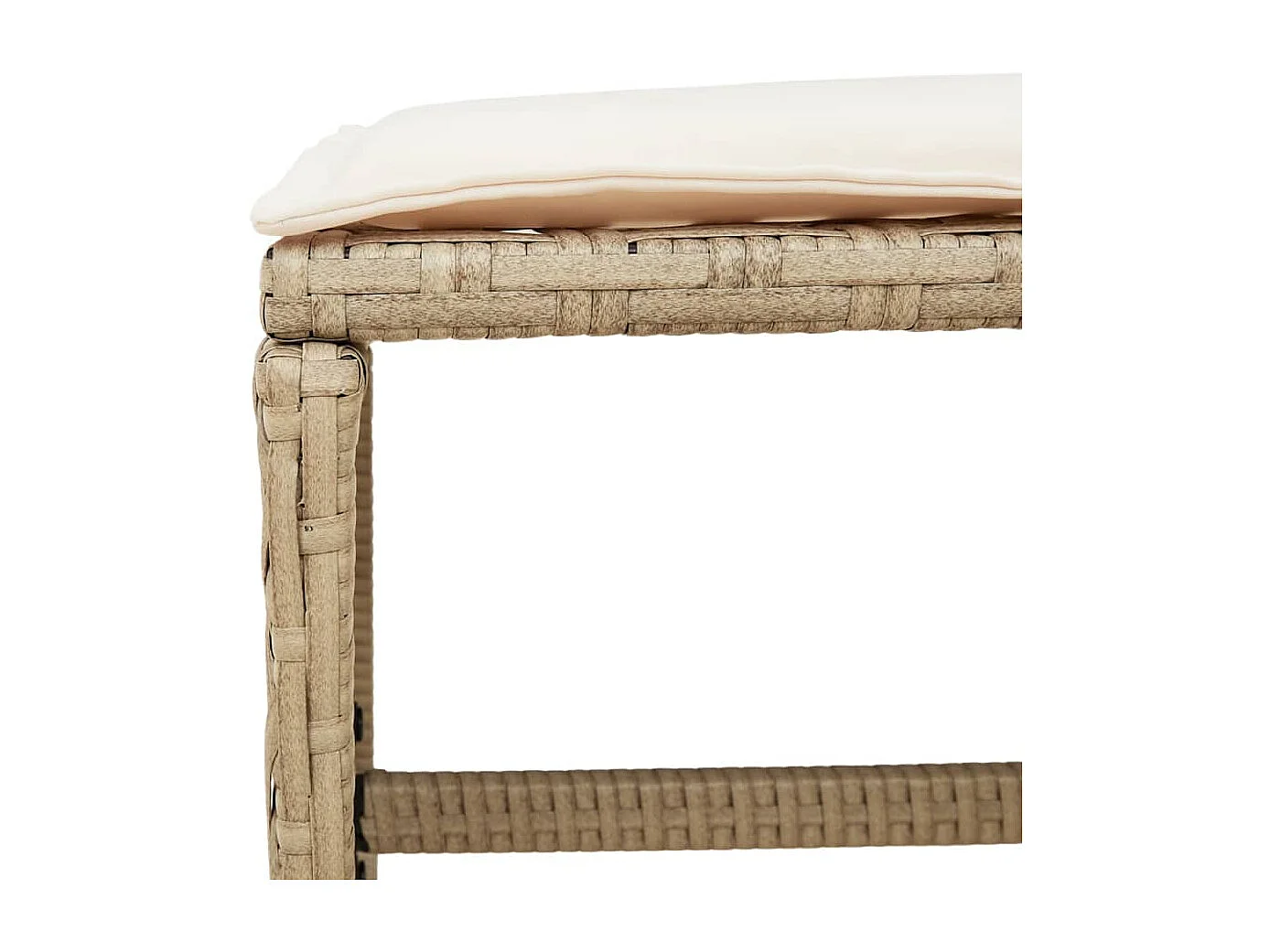 Ensemble à manger de jardin et coussins 15 pcs beige