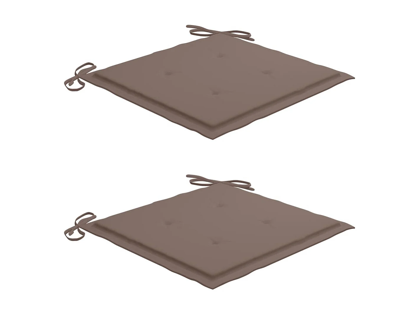 Chaises de jardin avec table à thé et coussins Acacia solide