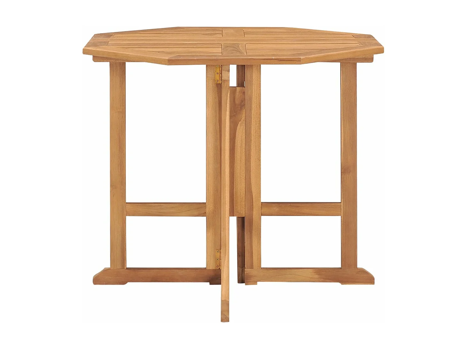 Set da Pranzo da Giardino 5 pz Pieghevole in Massello di Teak