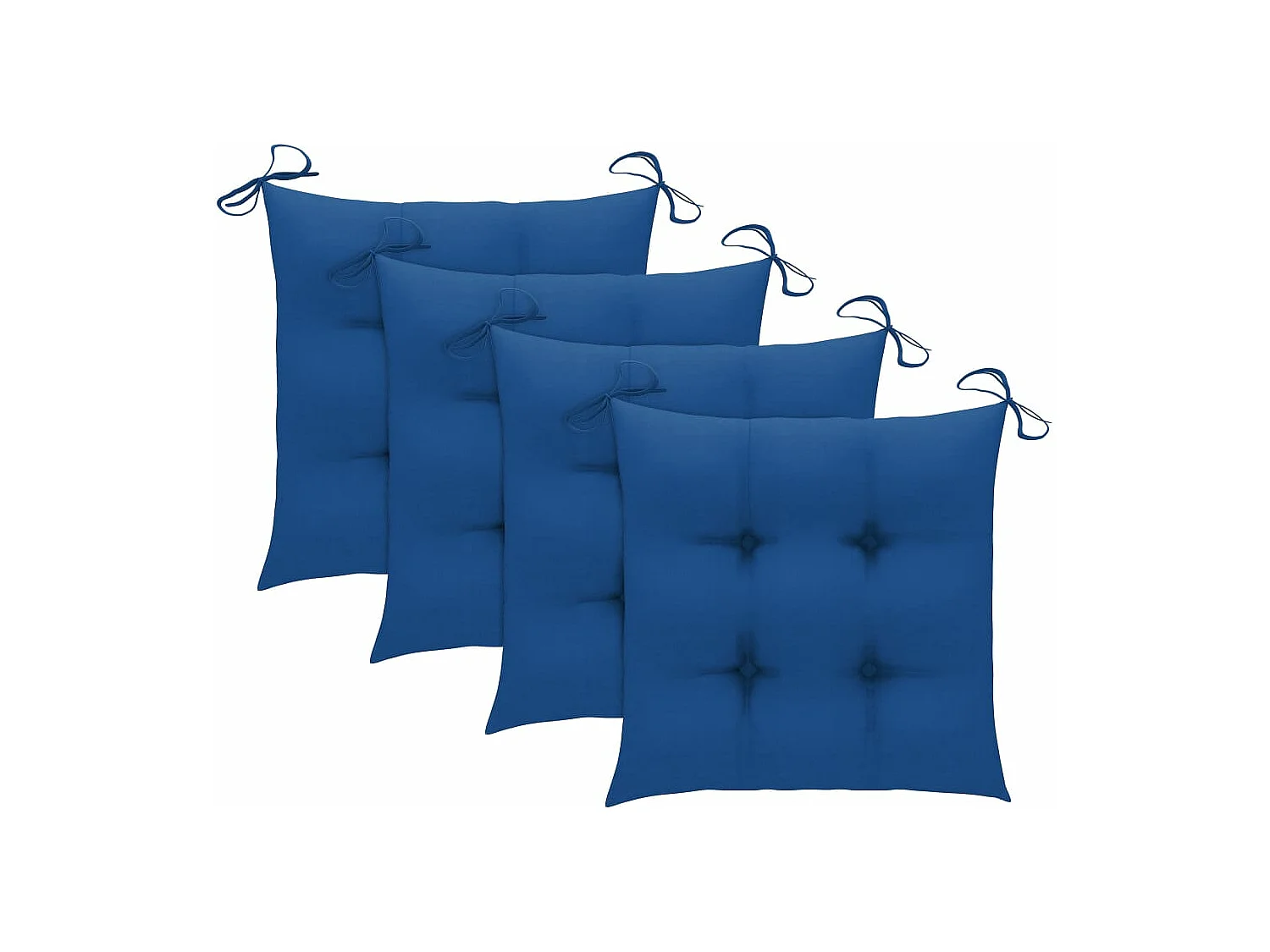 5-tlg. Garten-Essgruppe mit Kissen Klappbar Bambus