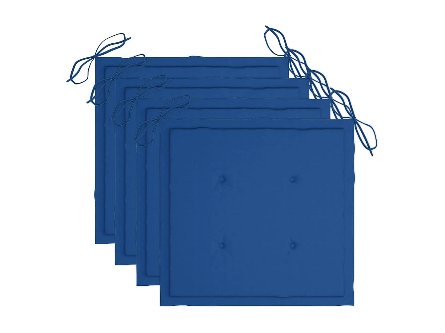 Mobilier à dîner d'extérieur pliable 5 pcs avec coussins bambou