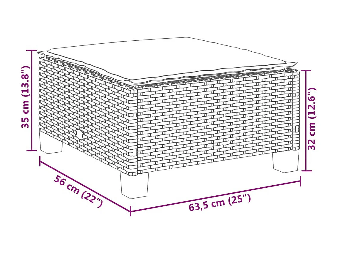 Set Divani da Giardino con Cuscini 8 pz Nero in Polyrattan
