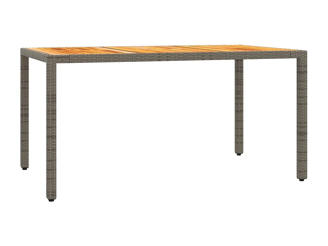 Ensemble à manger de jardin et coussins 7 pcs gris rotin