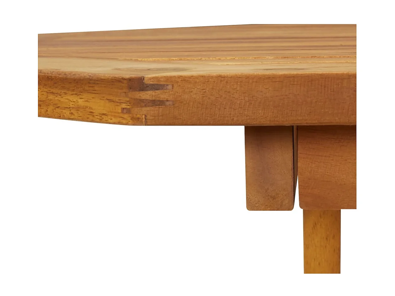 Set da Pranzo da Giardino 5 pz in Legno Massello di Acacia