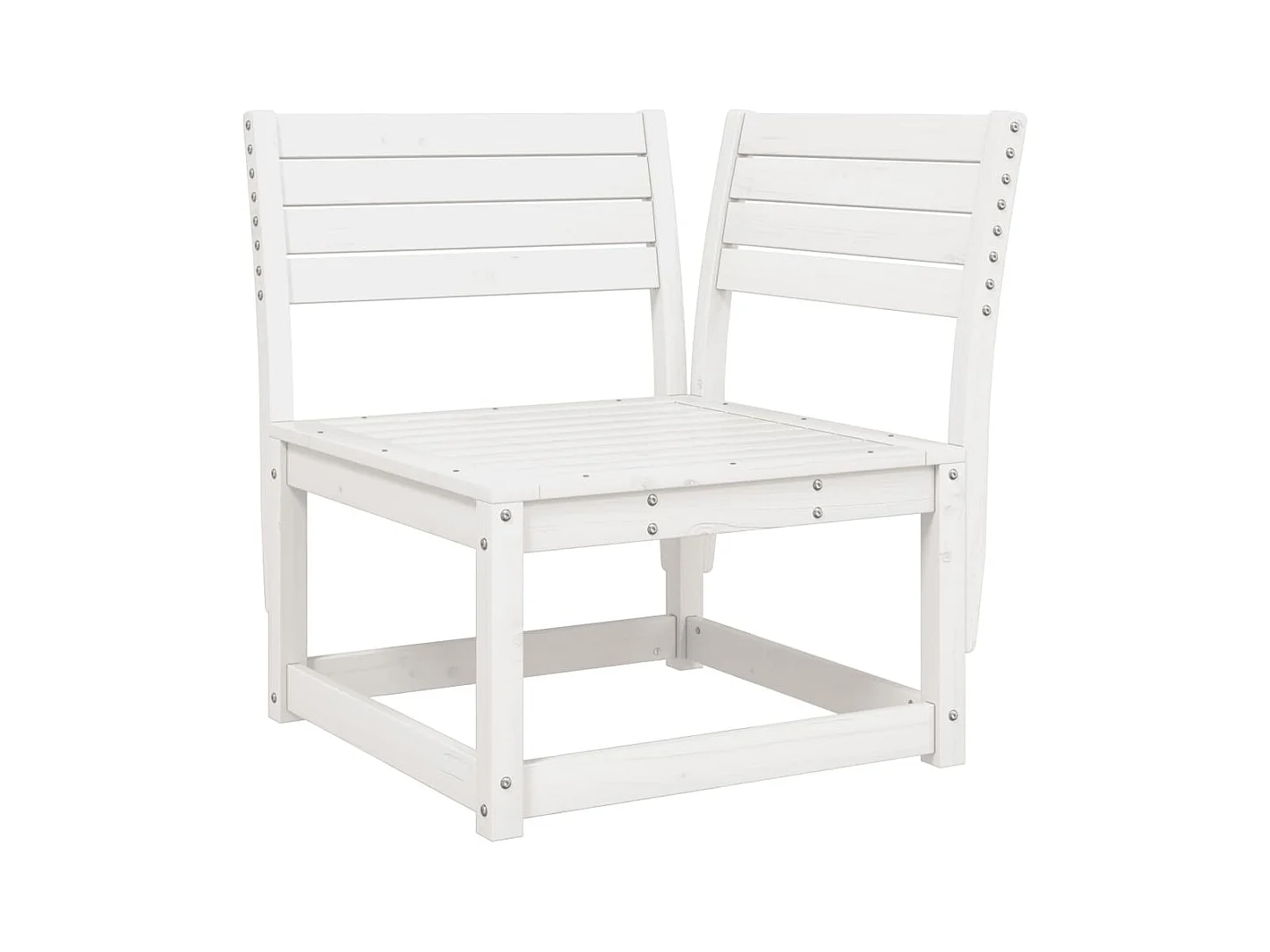 8-delige Loungeset massief grenenhout wit